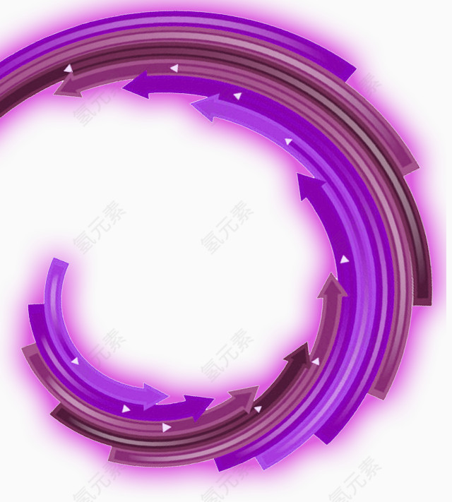 紫色圆圈炫光免抠PNG图片