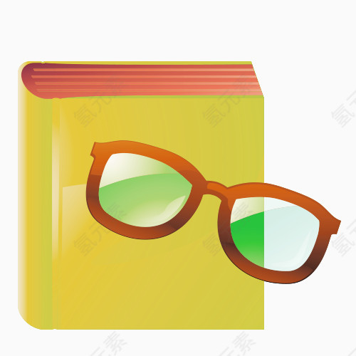 书本和眼镜