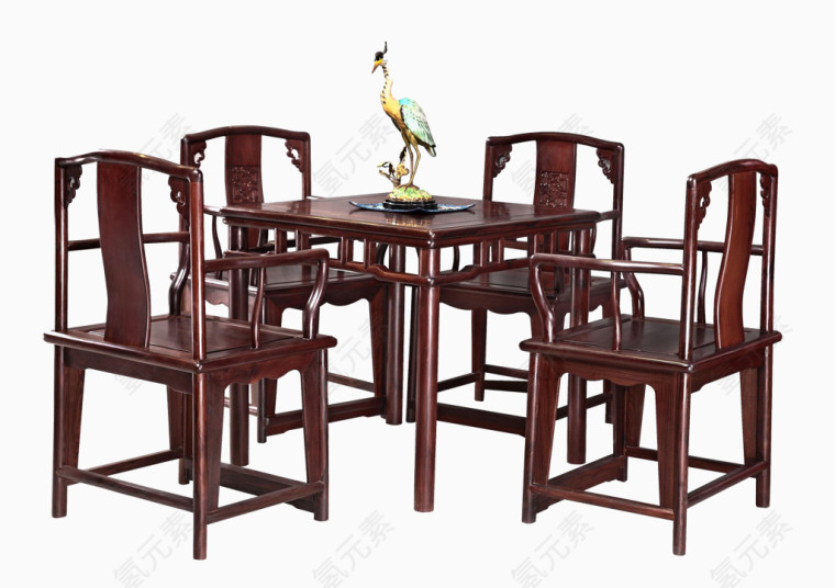 中式仿古实木桌椅