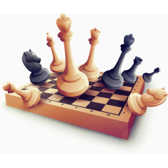 矢量手绘国际象棋