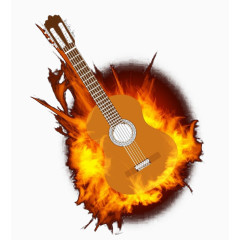 火焰中的吉他
