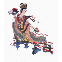仙女中国风中国画