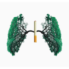 禁烟日公益广告肺部与香烟