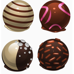 四个巧克力球