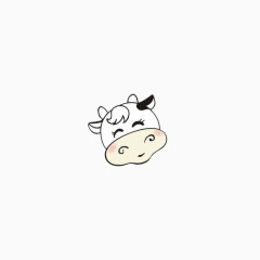 微笑的小牛头