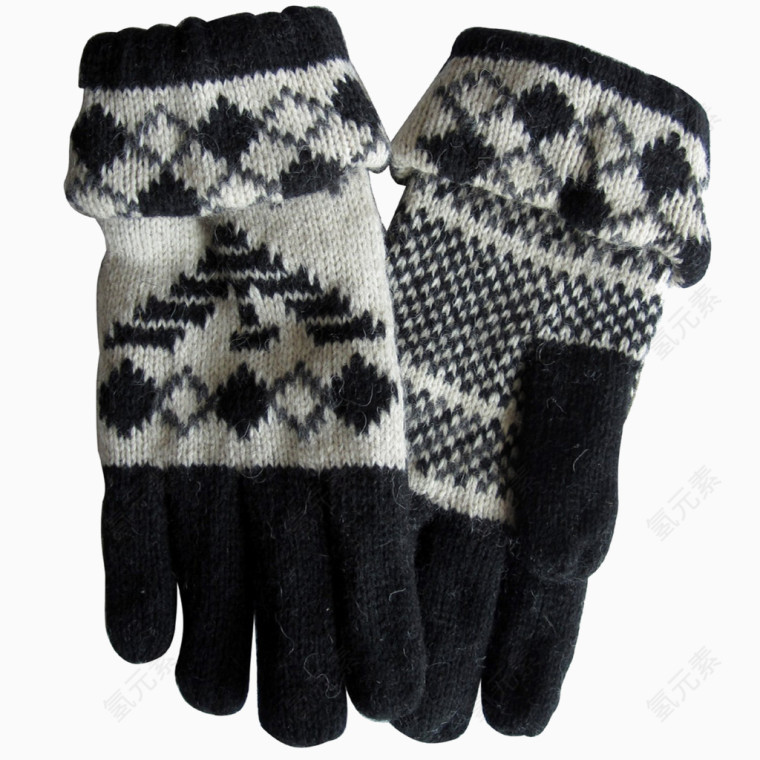 白色冬天手套