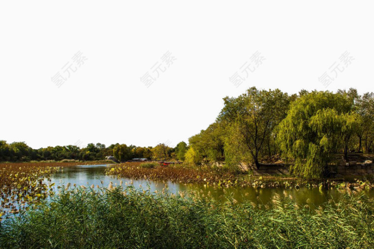 北京圆明园秋景