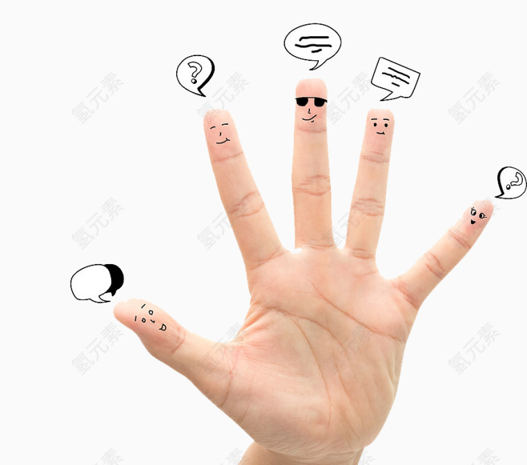 手指五指对话框