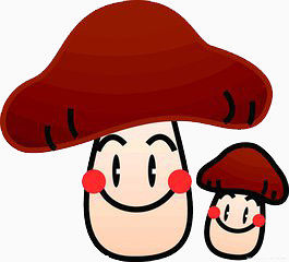 开心红色蘑菇