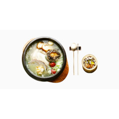 韩式鲍鱼鲜汤装饰图案