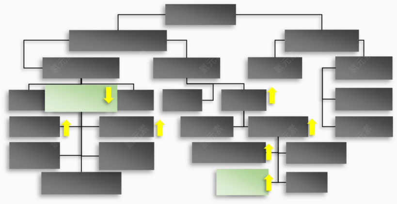 线条方块结构流程图下载