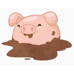 泥泞的小猪