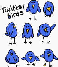 卡通简约鸟图案
