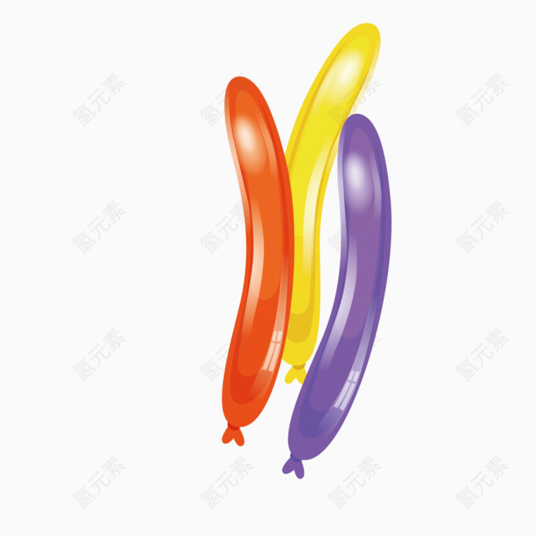 彩色气球设计矢量素材