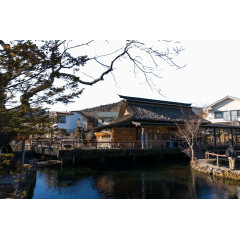 日本旅游风光涌池景观
