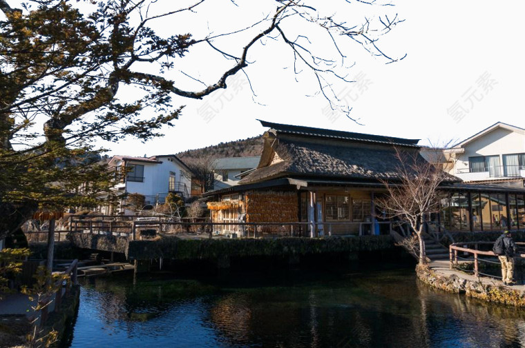 日本旅游风光涌池景观