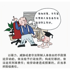 矢量强迫劳动赔偿素材