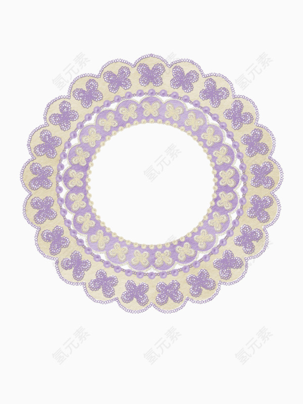 紫色双环项圈