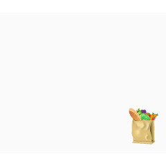 面包蔬菜盛物袋纸袋卡通图案