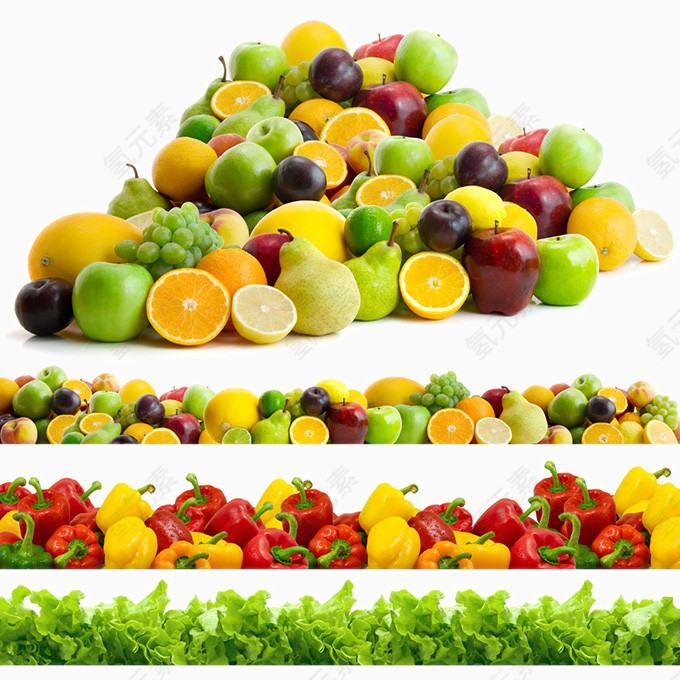 商场蔬菜水果广告装饰高清图片