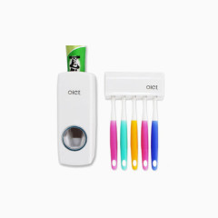 双庆家居创意全自动挤牙膏器带牙刷架