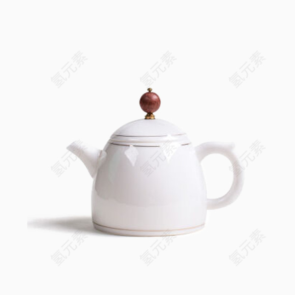韵然坊象牙玉瓷茶壶