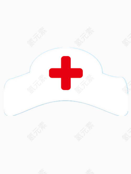 卡通白色护士帽