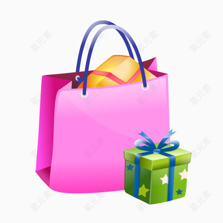 紫色包装袋礼品盒