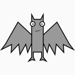 一只灰色的蝙蝠