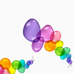 多彩气球泡泡