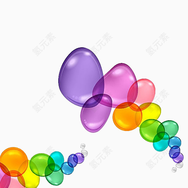 多彩气球泡泡