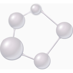 矢量手绘分子