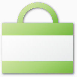 绿色购物袋图标