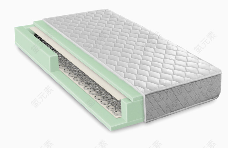 床垫横剖面材质