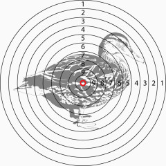 矢量手绘靶子