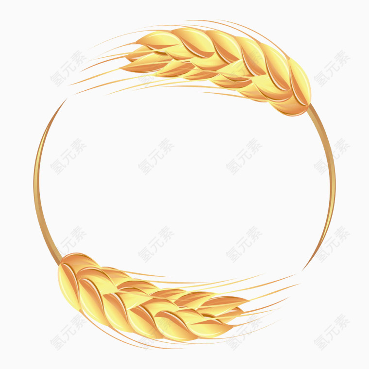 黄色麦环