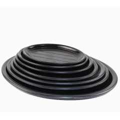 黑色仿瓷餐具盘子