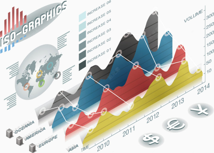 矢量立体数据图表下载