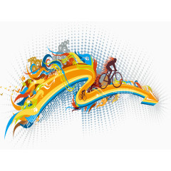 自行车比赛宣传海报