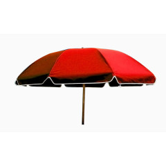 红色撑开的大伞