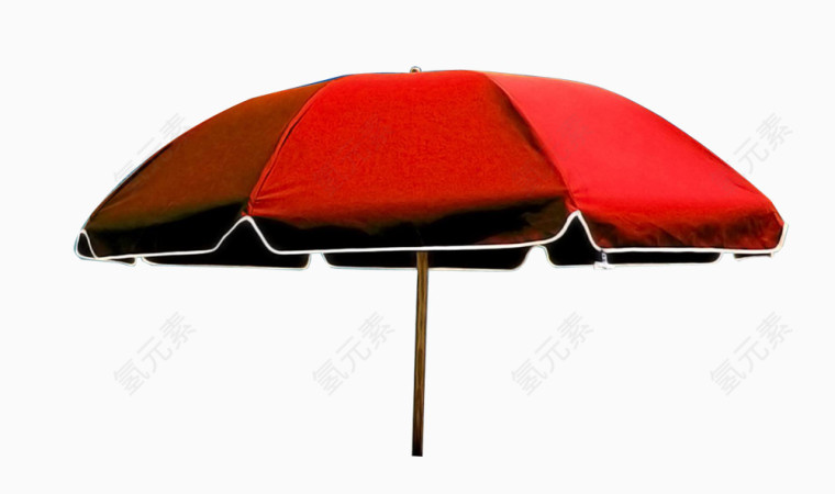 红色撑开的大伞