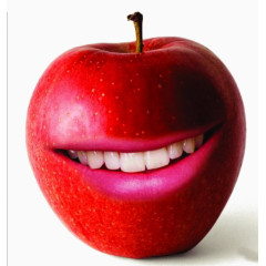 创意苹果嘴巴元素