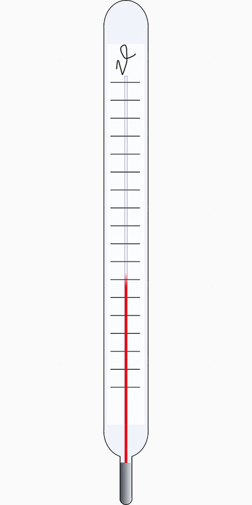 手绘白色温度计下载