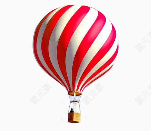 热气球漂浮红色