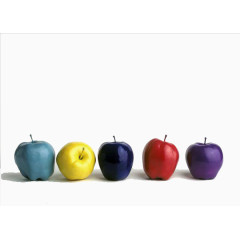 多种颜色的苹果
