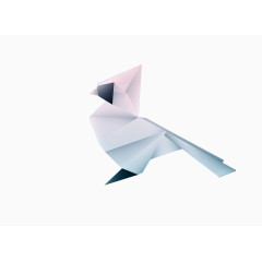 折纸造型的鸟