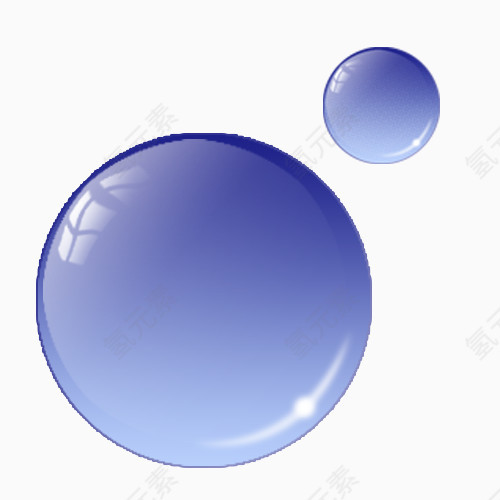 紫色晶莹珠子玻璃球