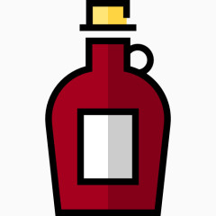 红色酒瓶