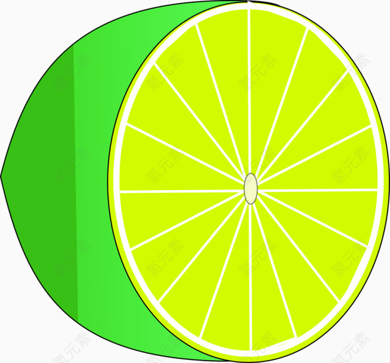 绿色的柠檬