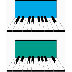 免抠素材钢琴按键图片